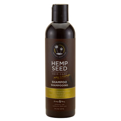 Earthly Body Hemp Seed Shampoo bottle for daily use with gentle cleansing.