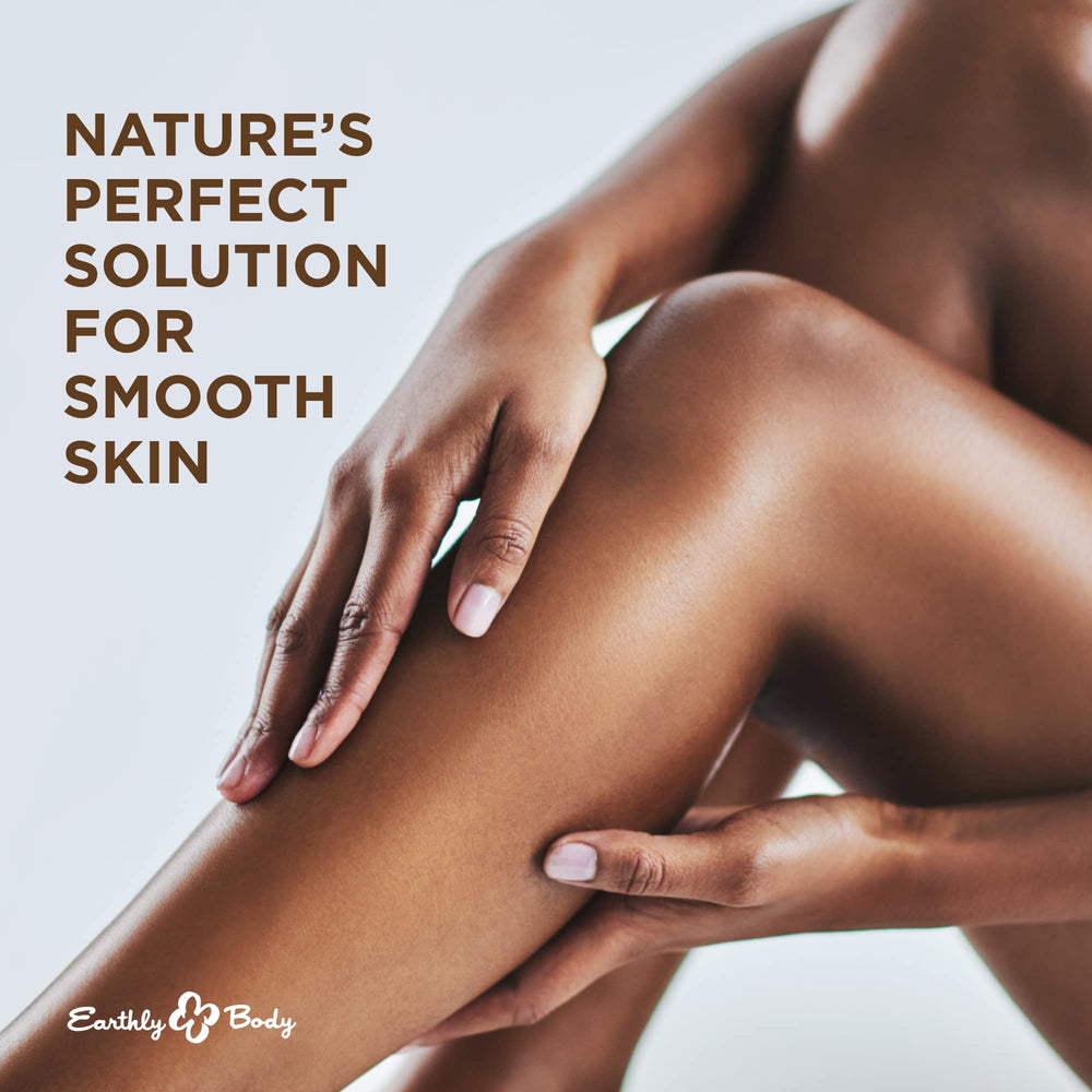Earthly Body Miracle Oil Tea Tree Creme texture swatch shows lightweight hydration