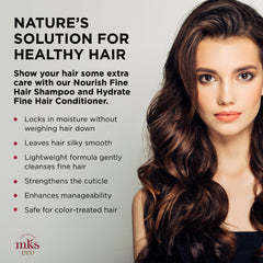 Earthly Body MKS Eco Hydrate Conditioner bottle for fine hair detangling