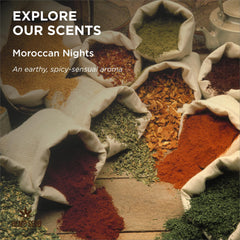 Earthly Body Moroccan Nights mist on skin for lightweight hydration and aroma.