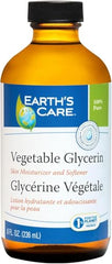 Earth's Care Vegetable Glycerin bottle-front view highlighting hydration potential.