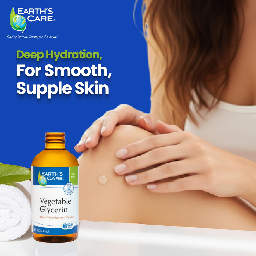 Earth's Care glycerin for hair, adding moisture to conditioner.