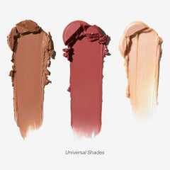 EarthsCure Glow Trio blush stick swatch delivers healthy flush and easy blending.