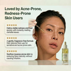 Earthward Centella Serum highlights hyaluronic acid and niacinamide for hydration support.