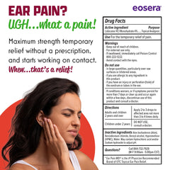 USA-made label on Ear Pain MD bottle communicates quality and reliability