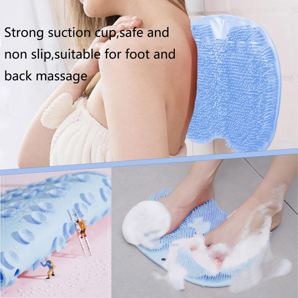 Easkite back scrubber mat designed for use in the shower.