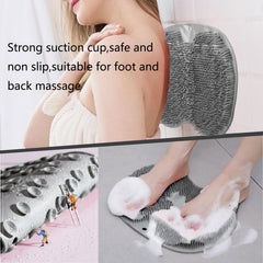 Easkite mat in back massage position for upper body cleansing