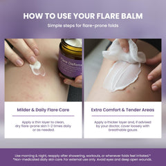 Easment non-greasy finish on skin after application.
