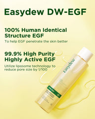 EASYDEW DW-EGF Peptide M Toner pha exfoliation close-up