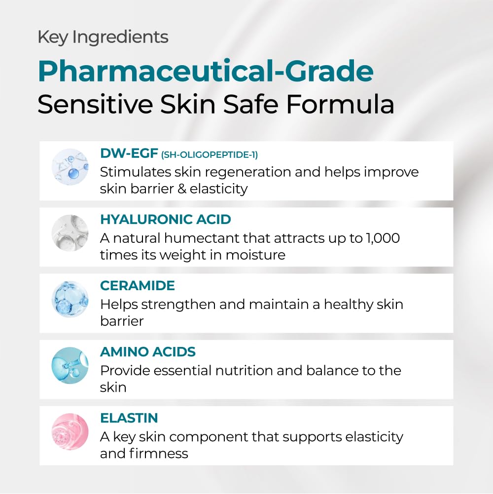EASYDEW DW-EGF Cream applied on face for smooth coverage