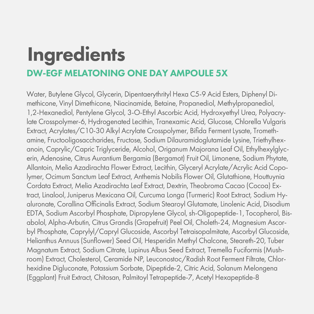 Easydew DW-EGF Melatoning Ampoule suited for day and night routines.