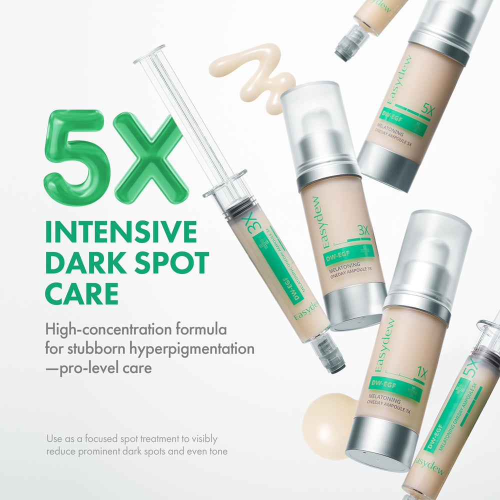 DW-EGF Melatoning Ampoule texture close-up shows lightweight absorption.