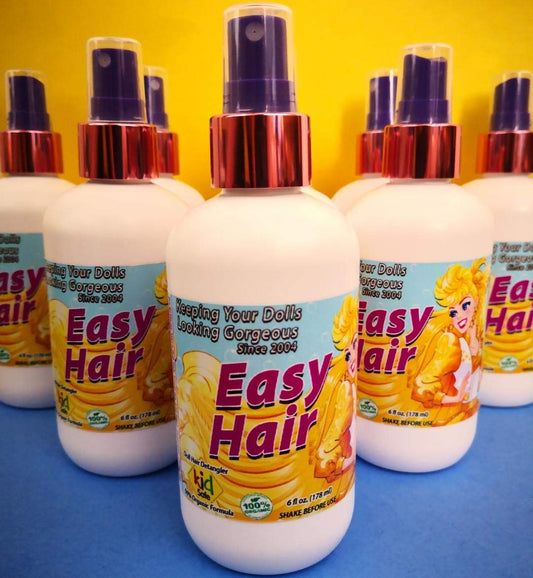 EasyHair Doll Hair Detangler bottle 8oz displayed for detangling synthetic hair