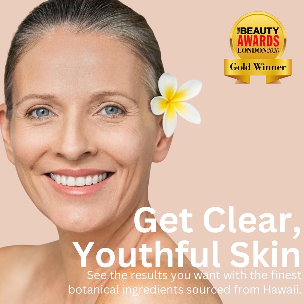 Eavara Organic Face Wash ingredient graphic shows aloe, coconut oil, and vitamins supporting skin health.