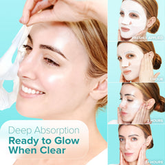 Ebanel Bio Collagen Mask rich in peptides for skin resilience