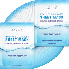 Ebanel collagen mask with hyaluronic acid for instant hydration and glow
