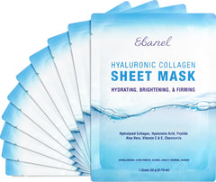 Ebanel collagen mask – instant brightening with hyaluronic acid for radiant hydration.