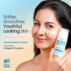 Ebanel Retinol Cream texture swatch highlights smooth, fast-absorbing application