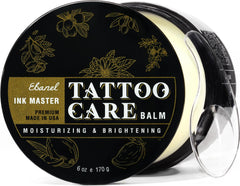 Ebanel Tattoo Balm 6oz packaging showcases premium aftercare for all-stage healing
