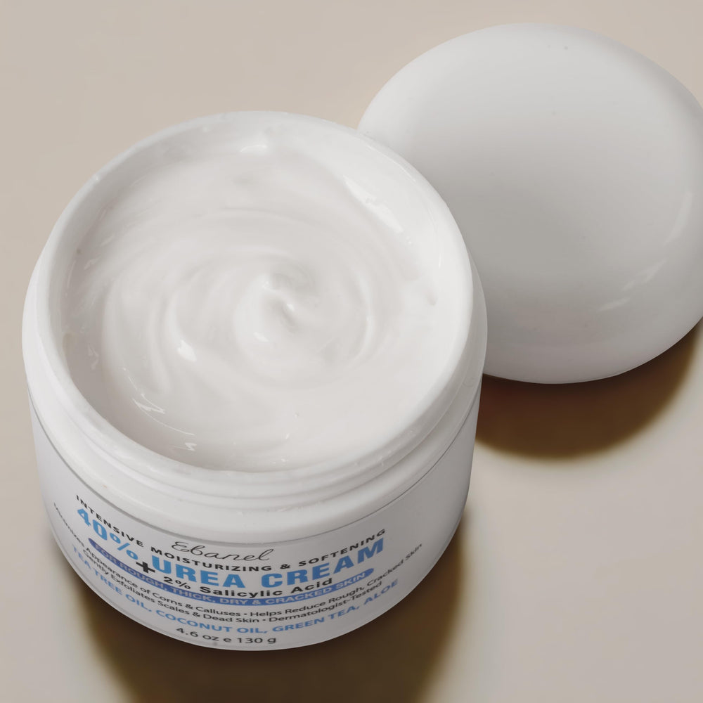 Ebanel Urea Cream 40% pump bottle for mess-free dispensing