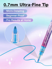 EBANKU quick-drying formula dries fast for efficient nail art.