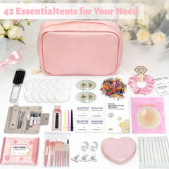 Eclatbox compact makeup bag designed for brides enables discreet touch-ups.