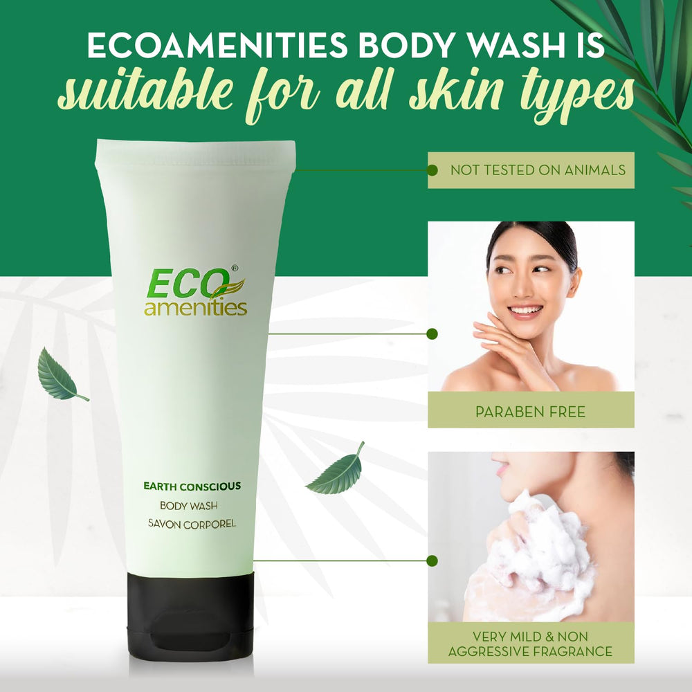 Portable mini tubes by ECO Amenities are compact and travel-friendly