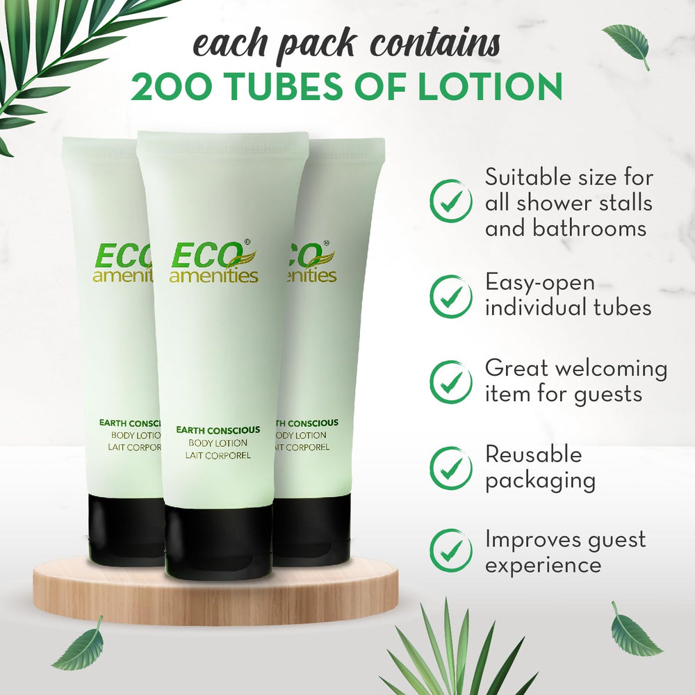 Eco Amenities unisex hydrating lotion suitable for all skin types in hospitality.
