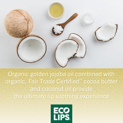 Eco Lips cruelty-free label on packaging reinforces ethical lip care