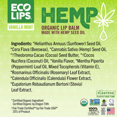 Eco Lips plastic-free recyclable tin packaging for eco-friendly care.