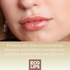 Eco Lips with shea and murumuru butter close-up nourishing lips