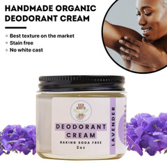 Eco Roots arrowroot, coconut oil, and shea butter blend on skin.