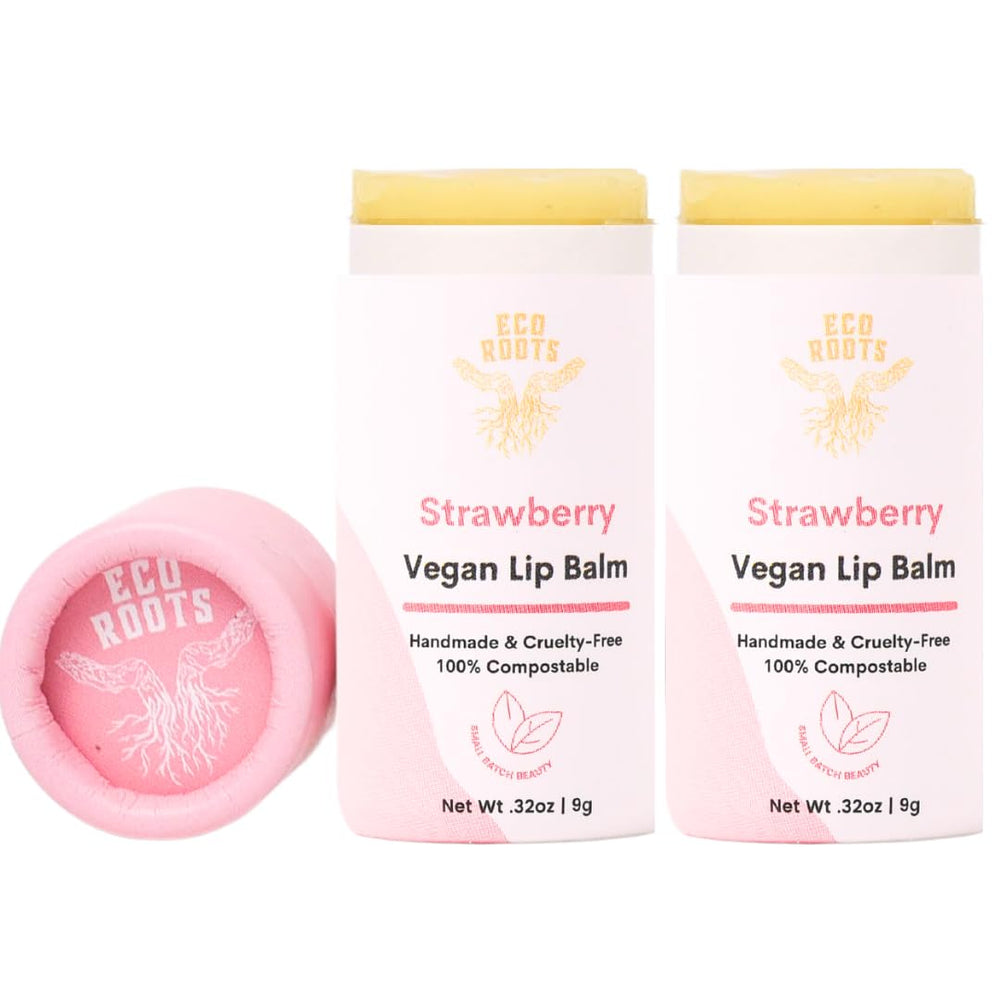 Gift-ready strawberry lip balm set for everyday self-care routines.