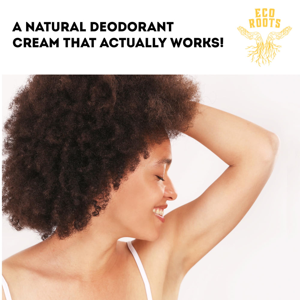 ECO ROOTS texture demonstrates creamy application for smooth underarm use.