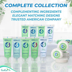 EcoEarth cruelty-free and paraben-free label on product packaging.