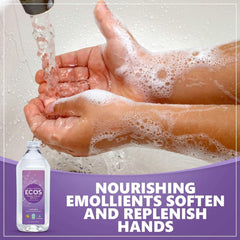 ECOS Lavender Hand Soap Refill packaging highlights recyclability and eco-conscious choice.