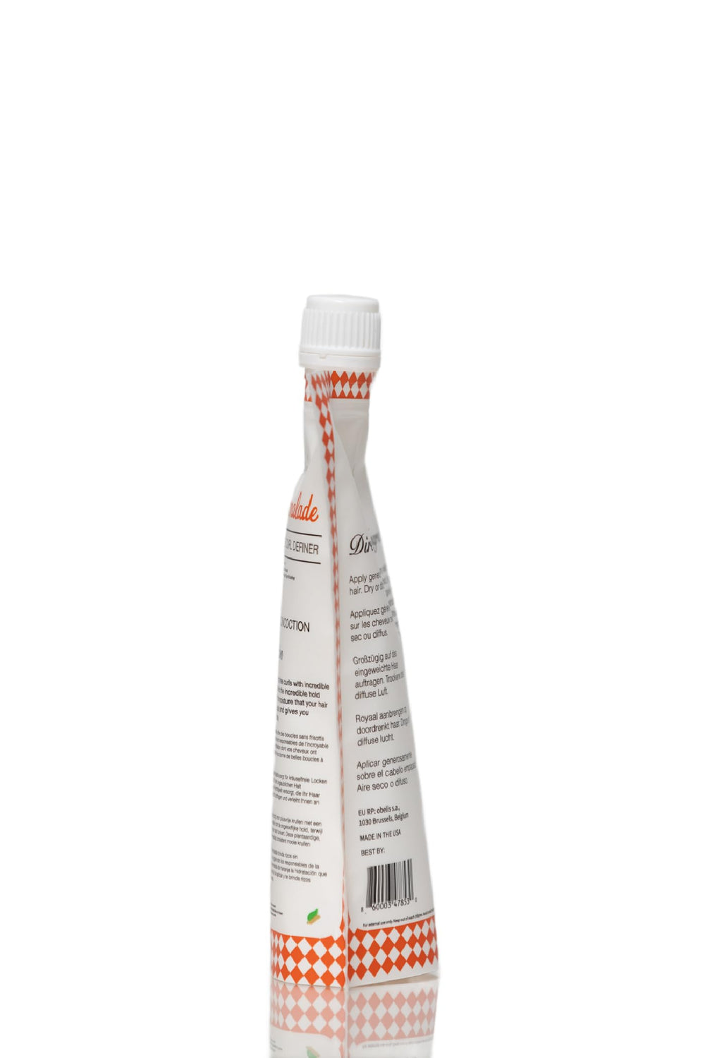 Hair appears shiny and smooth after Ecoslay Orange Marmalade application.