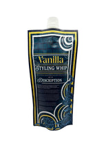 Ecoslay Vanilla Styling Whip foam dispenser for quick curl definition.