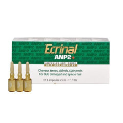 Ecrinal ANP2+ ampoules bottle and packaging for premium scalp care to support thicker-looking hair.