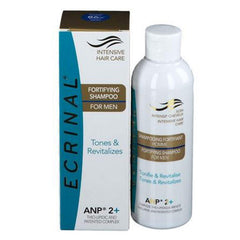 Ecrinal Hair Loss Shampoo bottle pour showing gentle cleansing and root fortification.