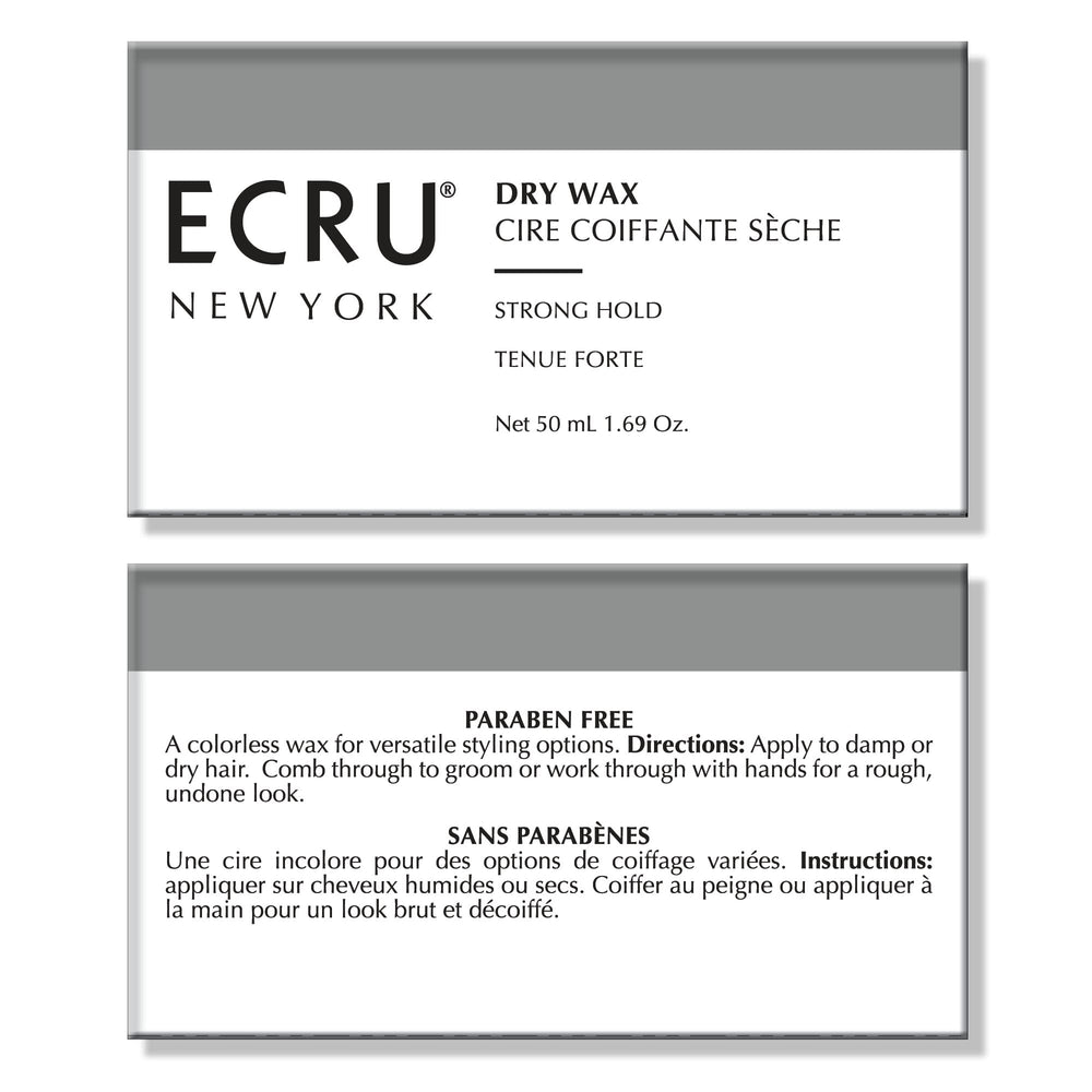 ECRU New York Dry Wax applied to wet hair for controlled texture