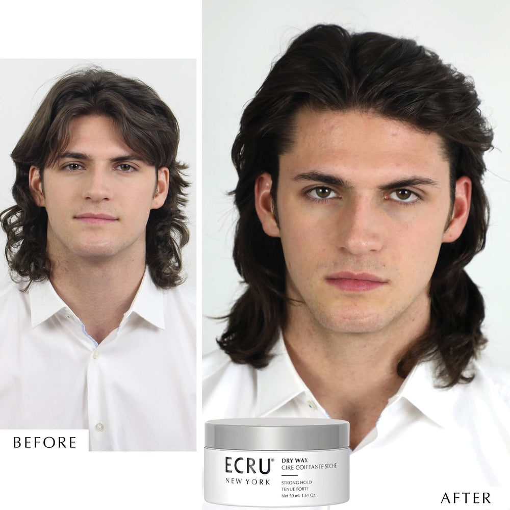 ECRU New York Dry Wax travel-size pomade for on-the-go grooming
