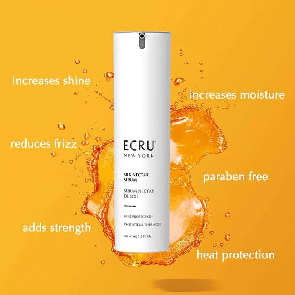 Shiny, smooth hair achieved with the lightweight Silk Nectar formula.
