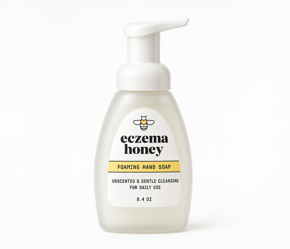 Eczema Honey gentle foaming hand soap pump bottle for daily cleansing