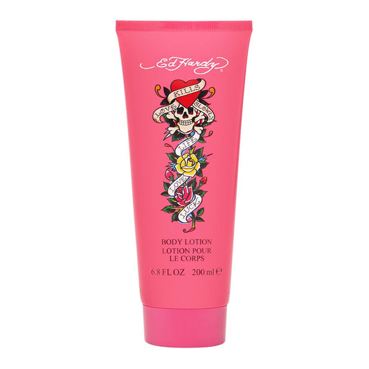 Ed Hardy Christian Audigier body lotion bottle, 6.8 oz, for daily hydration.