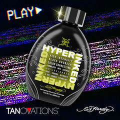 ED HARDY Hyper Inked application gesture shows smooth cream for even coverage