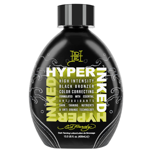 ED HARDY Hyper Inked bottle pump for easy dispensing and a precise bronzing experience