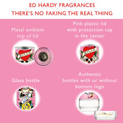 Ed Hardy EdP spray nozzle and cap for easy application.