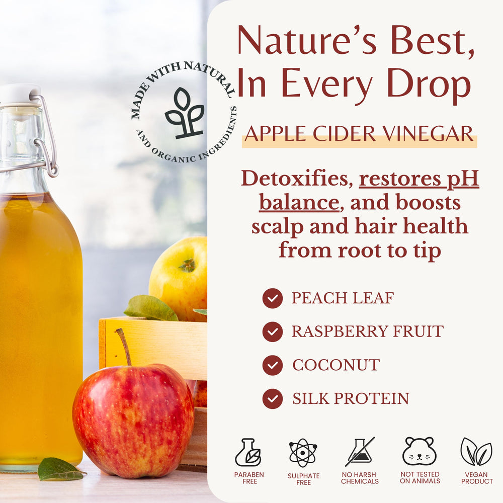Edenika Botanicals ACV conditioner pump highlights silk protein benefits.
