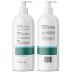 Shampoo lather on hair during shower with EDENIKA BOTANICALS Peppermint Shampoo